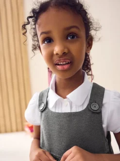 Next Gris - Robe d'école à chasuble extensible en jersey (3-14ans) Best