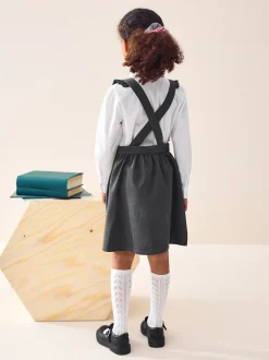 Next Gris - Robe d'école Volants Detail Pinafore (3-14yrs) Best