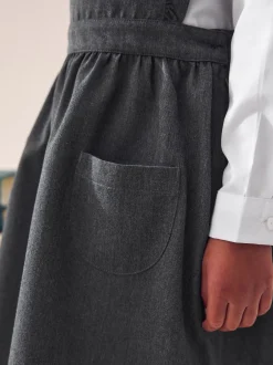 Next Gris - Robe d'école Volants Detail Pinafore (3-14yrs) Best