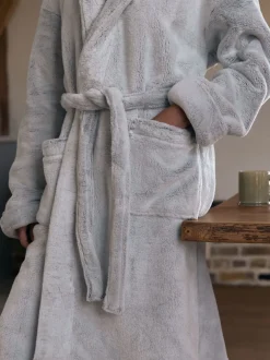 Next Gris - Robe de chambre hivernale Sale
