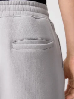 Next Gris - Short à poche zippée en jersey brossé Discount