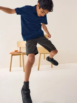 Next Gris - Short d'école à devant plat (3-14ans) Hot