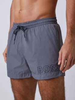 BOSS Gris - Short de bain Mooneye à logo Sale