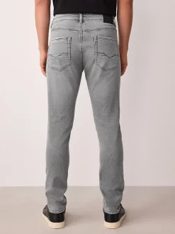 Next - Skinny Fit (Skinny Fit) - Jeans stretch de confort Gris Outlet