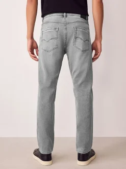 Next - Slim Fit (Slim Fit) - Jeans stretch de confort Gris Online
