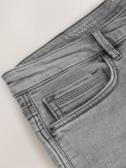 Next - Slim Fit (Slim Fit) - Jeans stretch de confort Gris Online