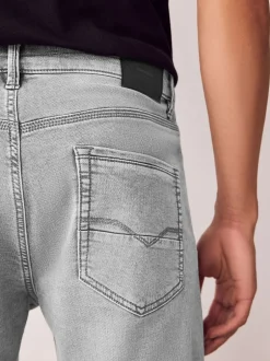 Next - Slim Fit (Slim Fit) - Jeans stretch de confort Gris Online