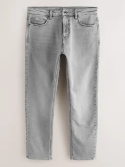 Next - Slim Fit (Slim Fit) - Jeans stretch de confort Gris Online