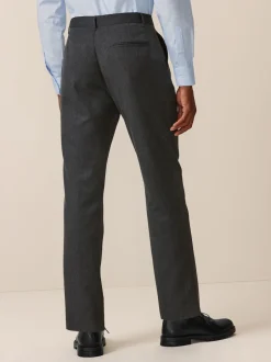 Next Gris - Slim Fit (Slim Fit) - Lot de 2 pantalons intelligents unis sur le devant Outlet