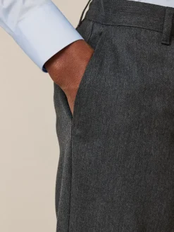 Next Gris - Slim Fit (Slim Fit) - Lot de 2 pantalons intelligents unis sur le devant Outlet