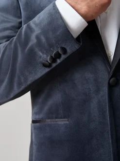 Next Gris - Slim Fit (Slim Fit) - Blazer en velours