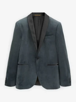 Next Gris - Slim Fit (Slim Fit) - Blazer en velours