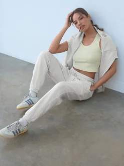 self. - soi-même. Jogging à poignets Gris Hot