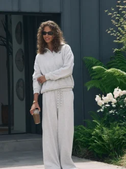 self. - soi-même. Pantalon de jogging coupe large Gris Clearance