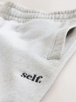 self. - soi-même. Pantalon de jogging coupe large Gris Clearance