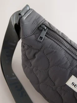 Next Gris - Soi-même. Sac à bandoulière en nylon