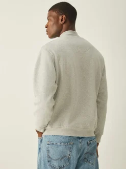 Lyle & Scott Gris - Sweat-shirt Vêtements d'intérieur à col zippé Online