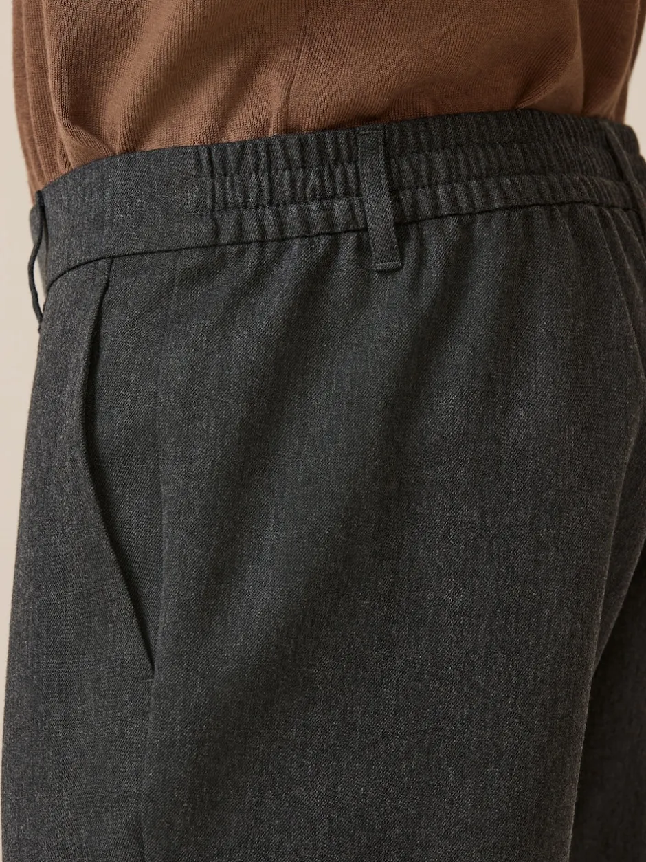 Next Gris - Taille élastiquée Vêtement de survêtement élégant sur le devant uni New