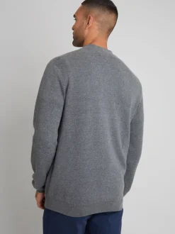 Threadbare Gris - Coton Blend Tricoté Cardigan Best