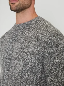 Threadbare Gris - Manches raglan Col rond Pull Sale