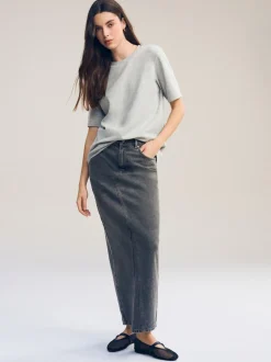 Next - T-shirt Manche courte Col ras du cou lourd Gris Best