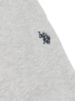 U.S. Polo Assn Gris - US Polo Assn Double Horsemen Sweat homme Shorts 100% coton Online