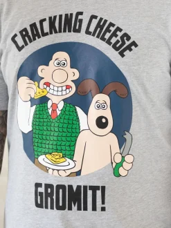 Vanilla Underground Gris - Hommes Wallace et Gromit 100Pyjama en coton à 100 Clearance