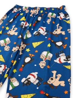 Vanilla Underground Gris - Hommes Wallace et Gromit 100Pyjama en coton à 100 Clearance