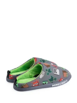 Vanilla Underground Gris - Minecraft Pantoufles Garçons