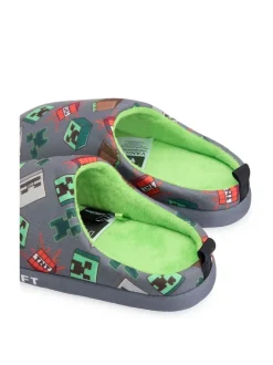 Vanilla Underground Gris - Minecraft Pantoufles Garçons