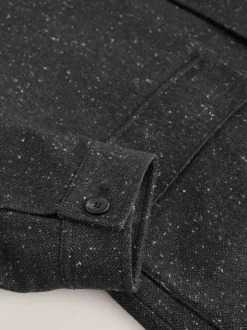 Next Gris - Veste à Chevrons texturée en laine Outlet