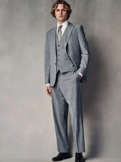 Next Gris - Veste Coupe classique en Blend mélangée Motionflex Sale