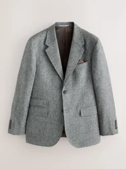 Next Gris - Veste de costume habillé Abraham Moon en 100% laine britannique Donegal Sale