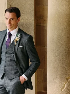 Skopes Gris - Veste de costume texturée Fox habillée Best