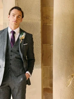 Skopes Gris - Veste de costume texturée Fox habillée Best