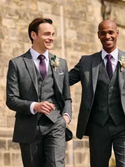 Skopes Gris - Veste de costume texturée Fox habillée Best