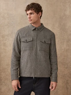 Next Gris - Veste élégante à deux poches en dents de poule Discount