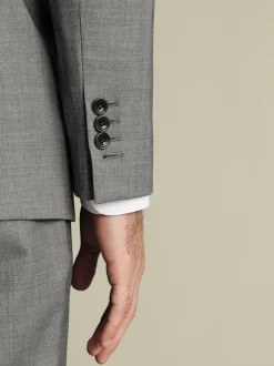 Charles Tyrwhitt Gris - Veste slim Sharkskin Discount