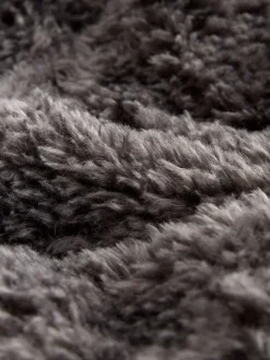 Next Gris - Veste zippée à col cheminée en fausse fourrure Online