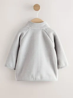 Next Gris - Veste zippée bébé en micro polaire (0mois-2ans) Discount