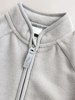 Next Gris - Veste zippée bébé en micro polaire (0mois-2ans) Discount