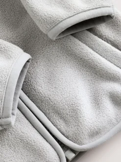 Next Gris - Veste zippée bébé en micro polaire (0mois-2ans) Discount