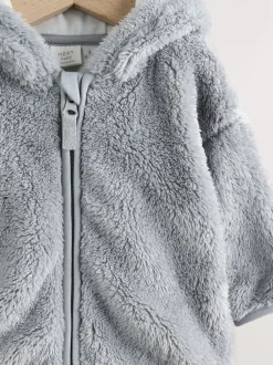 Next Gris - Veste zippée en polaire bébé