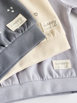 Next Gris anthracite & Crème - Ensemble 6 pièces pour bébé sweat et jogging (0mois2ans)