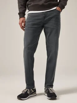 Next - Lit 1 place - Coupe ajustée Classic Jeans extensibles Gris anthracite Clearance