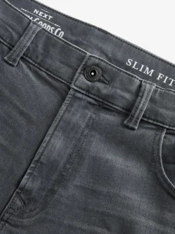 Next - Lit 1 place - Coupe ajustée Classic Jeans extensibles Gris anthracite Clearance