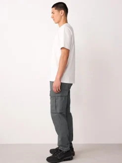 Next Gris anthracite - - Pantalon cargo stretch en coton Skinny Fit (Skinny Fit) Best
