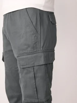 Next Gris anthracite - - Pantalon cargo stretch en coton Skinny Fit (Skinny Fit) Best