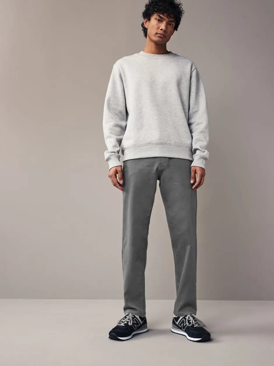 Next - Slim Fit (Slim Fit) - Jeans stretch de confort Gris anthracite Online