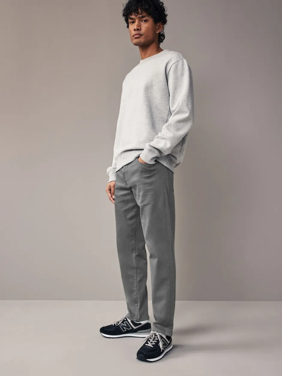 Next - Slim Fit (Slim Fit) - Jeans stretch de confort Gris anthracite Online